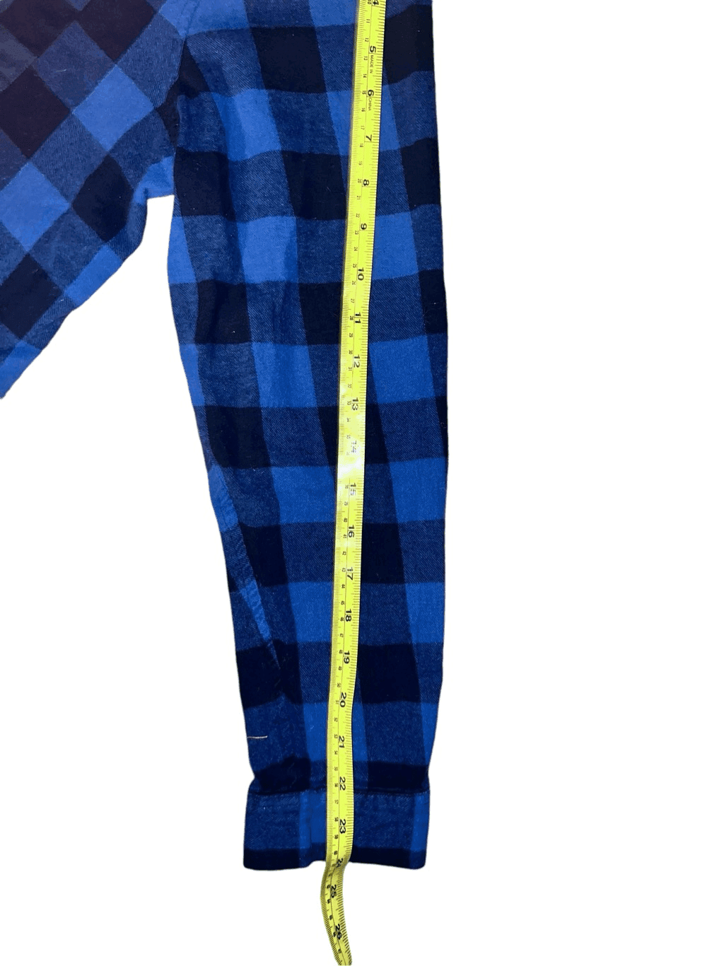 Grateful Dead Flannel Sz m Blue Plaid Long Sleeve Button Collar Preppy Emo - Thumbnail 3
