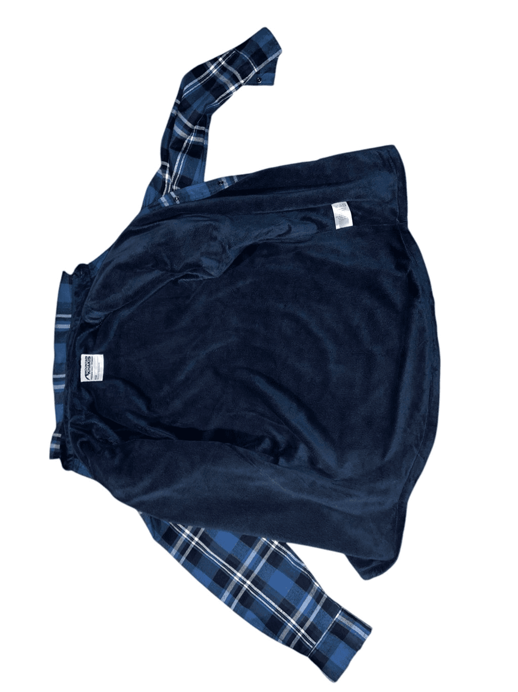mountain khaki flannel blue size small Preppy Button Down Collar Comfy - Thumbnail 4