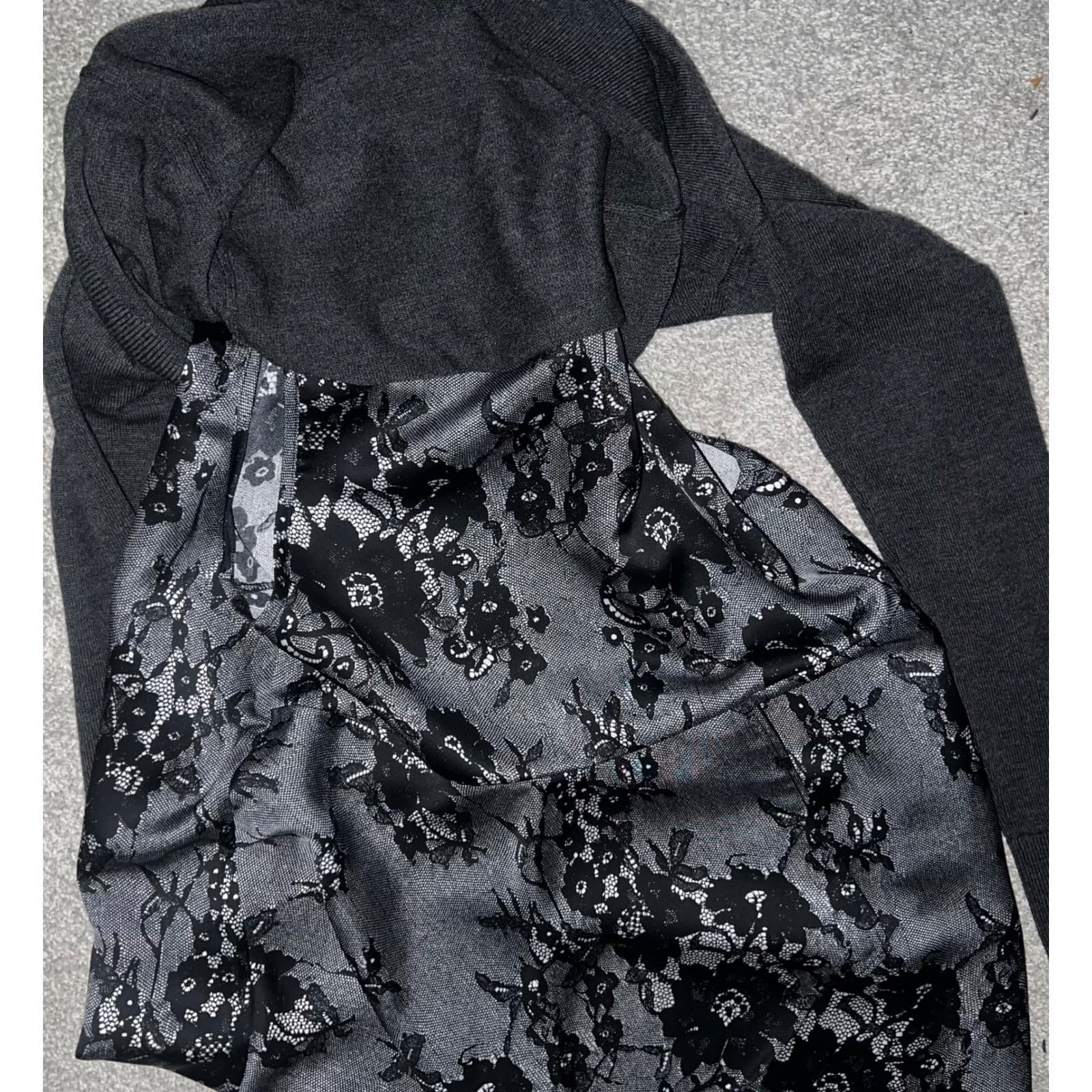 Club Monaco Clairbel Layered Sweater Sz XS | Designer Luxury Minimalist Knit - Thumbnail 8