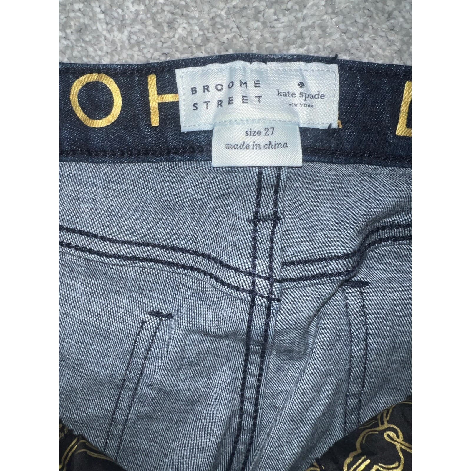 Kate Spade Broome Jeans Sz 27 | Designer Luxury Straight Leg Denim - Thumbnail 4