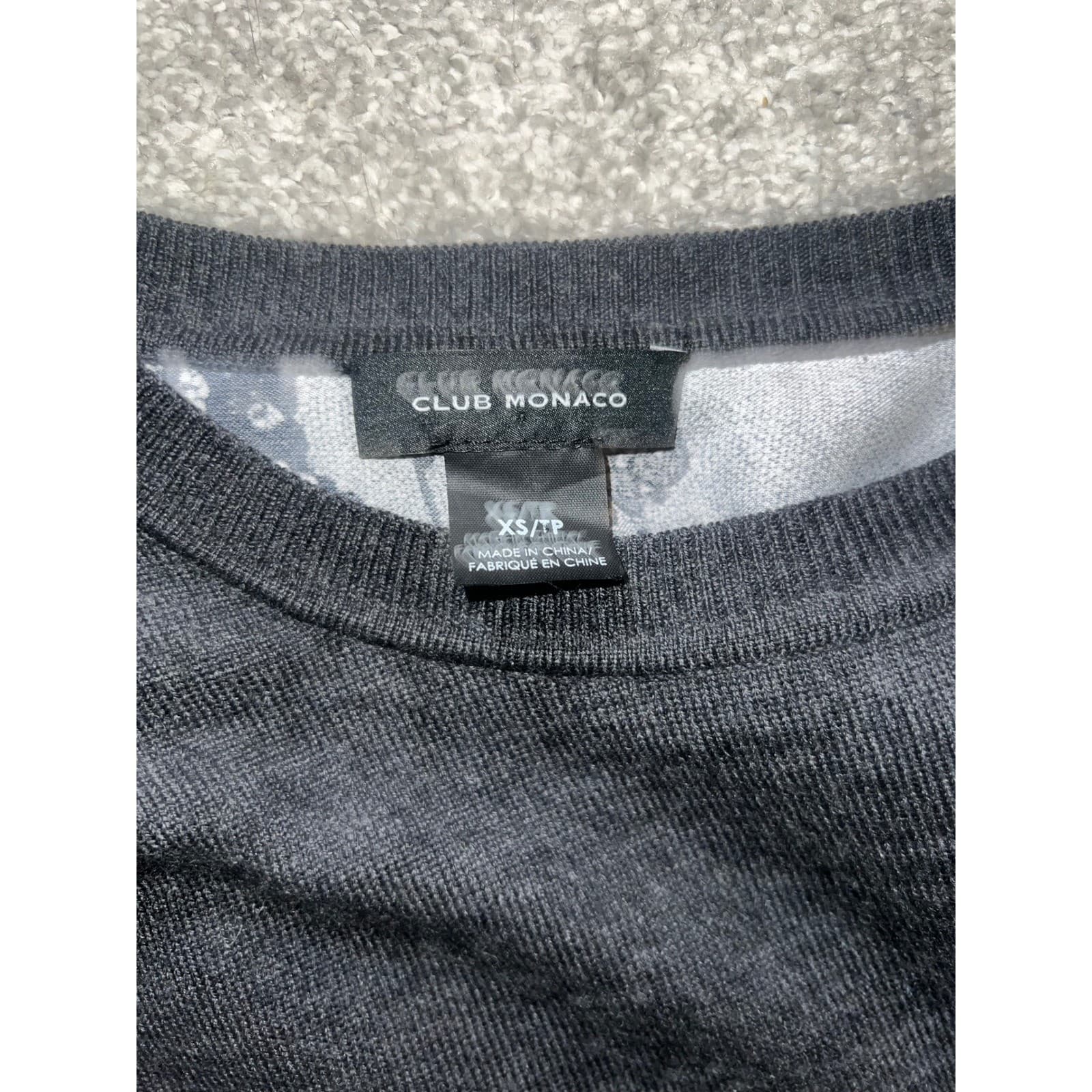 Club Monaco Clairbel Layered Sweater Sz XS | Designer Luxury Minimalist Knit - Thumbnail 5