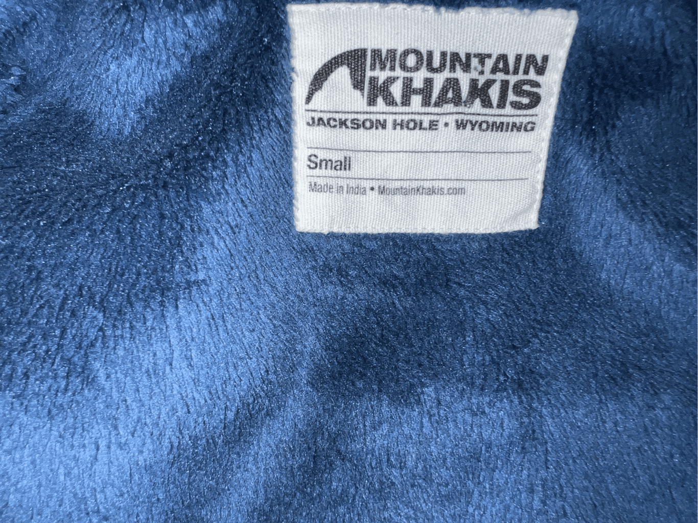 mountain khaki flannel blue size small Preppy Button Down Collar Comfy - Thumbnail 5