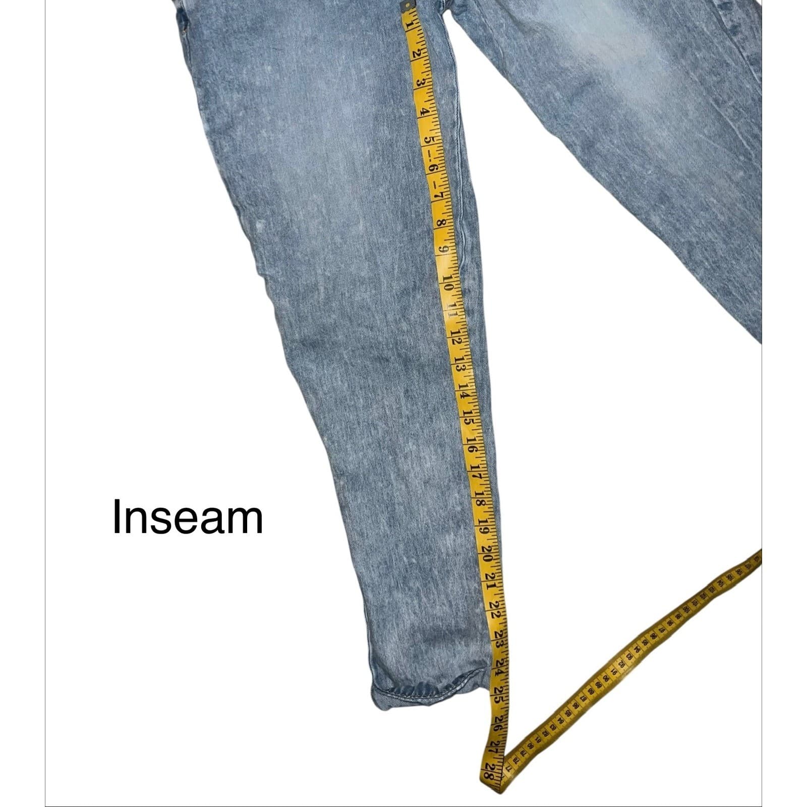 Kensie Sandblasted Jogger Jeans Sz 4 | Drawstring Waist Y2K 90s Casual Denim - Thumbnail 3