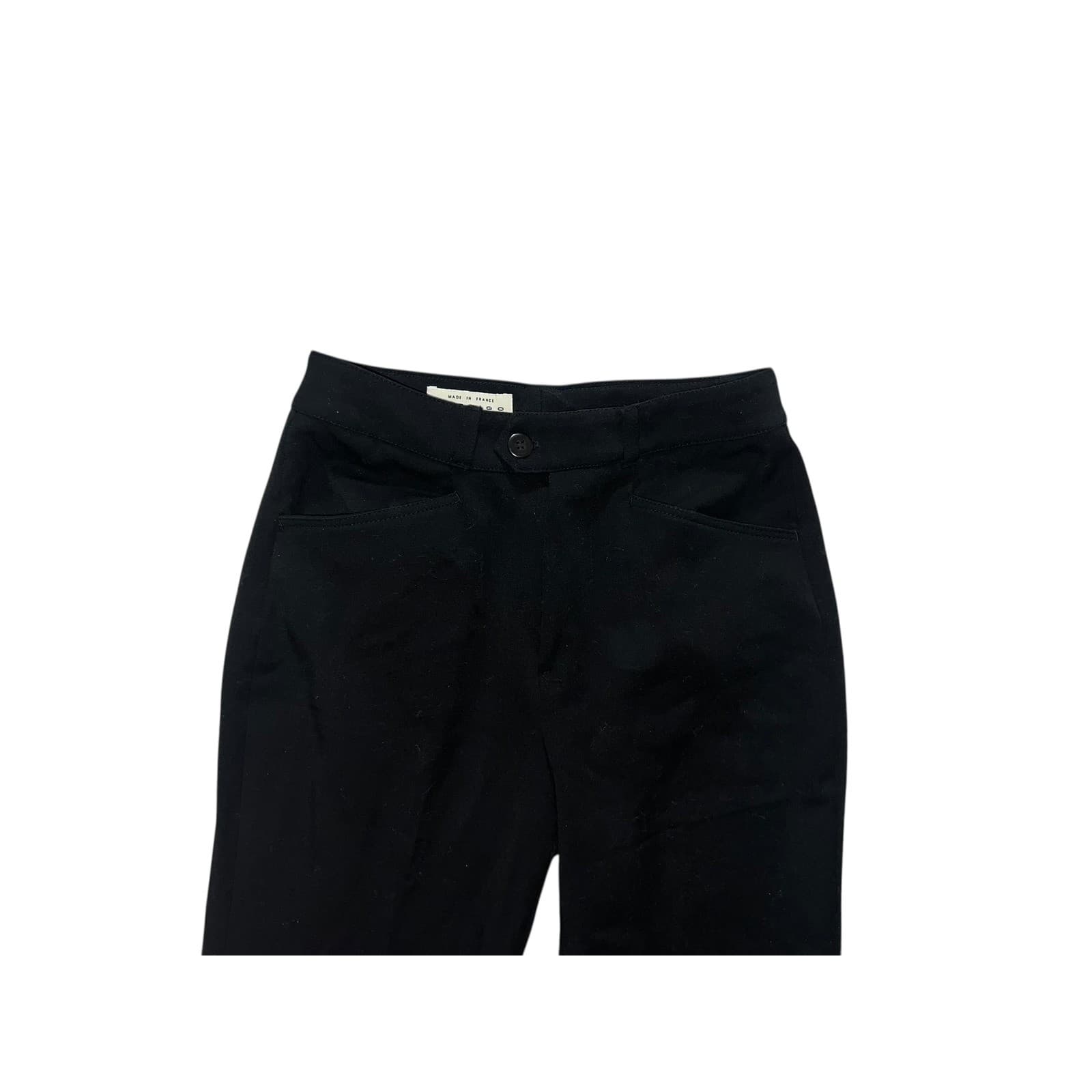 Vertigo Paris Black Sz 36 (US 4) Minimalist Office Siren Tailored Trousers - Thumbnail 4