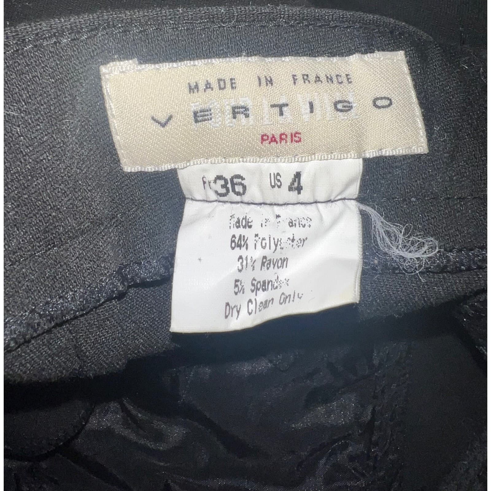 Vertigo Paris Black Sz 36 (US 4) Minimalist Office Siren Tailored Trousers - Thumbnail 6