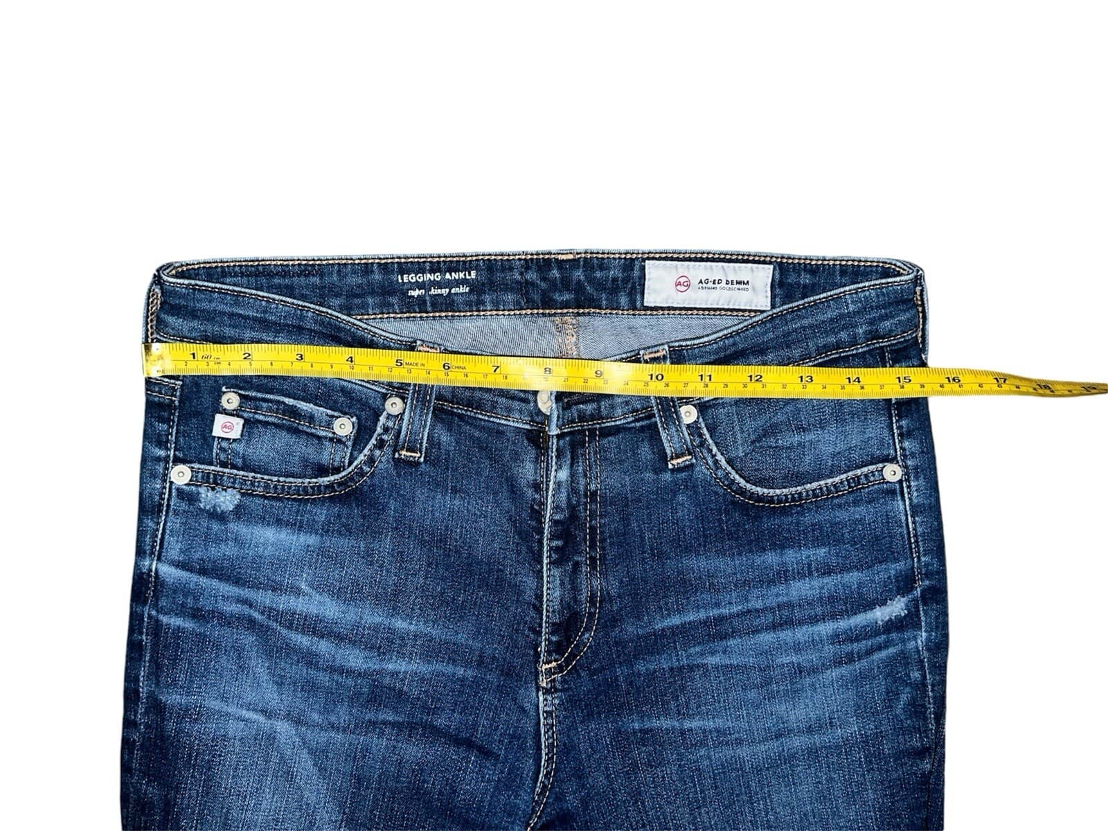 AG Adriano Goldschmied Women's Size 29 R Super Skinny Ankle Denim Jeans - Thumbnail 5