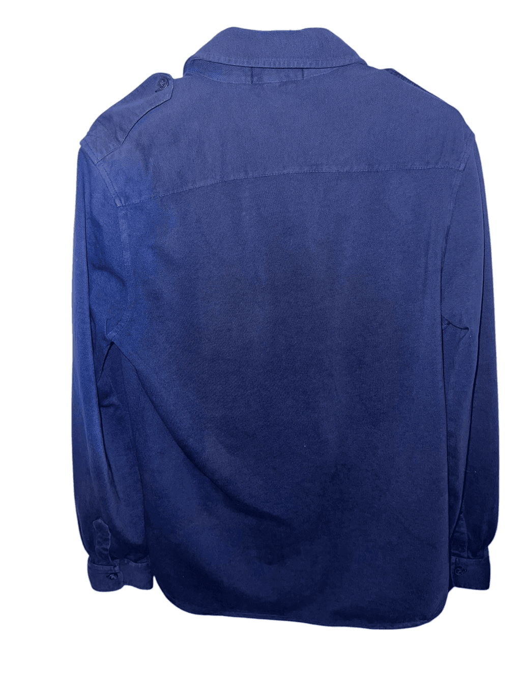 Polo Ralph Lauren Navy Blue Shirt Men's size m Collar Long Sleeve Collar Casual - Thumbnail 3