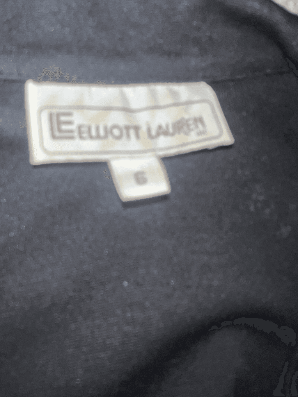 Elliott Lauren vest size 6 black Preppy Minimalist Zipper Collar - Thumbnail 4