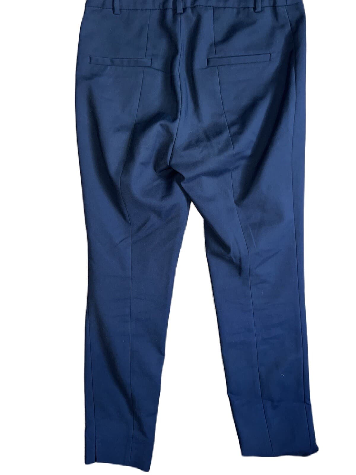Zara Blue Pleated Dress Pants Size S Boho Bohemian Office Siren Secretary - Thumbnail 2
