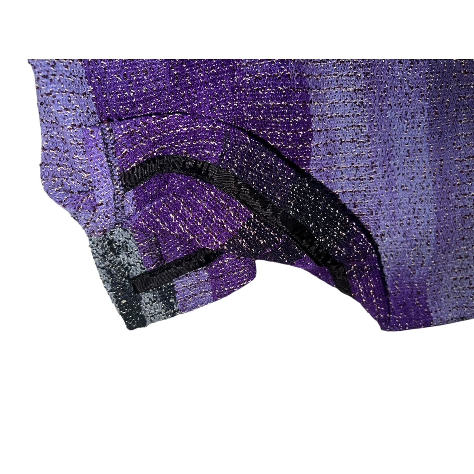Candiss Anne Cole Purple Silk Top Sz XL | Avant-Garde Luxury Designer Blazer - Thumbnail 6