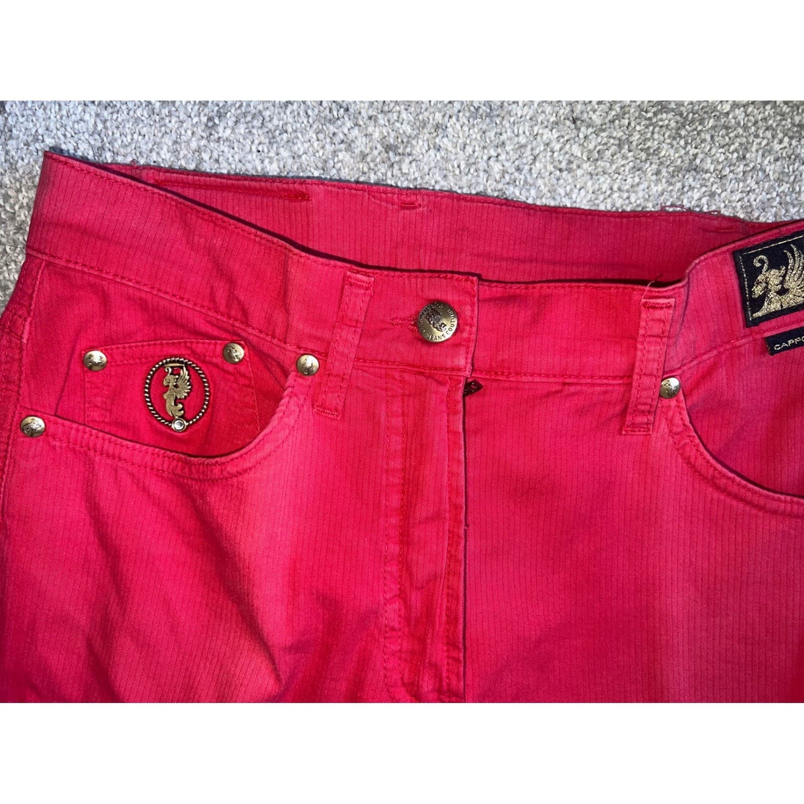 Y2K 90s Pink Cappopera Straight Leg Jeans Sz 28 | Barbiecore Girlhood Core - Thumbnail 7