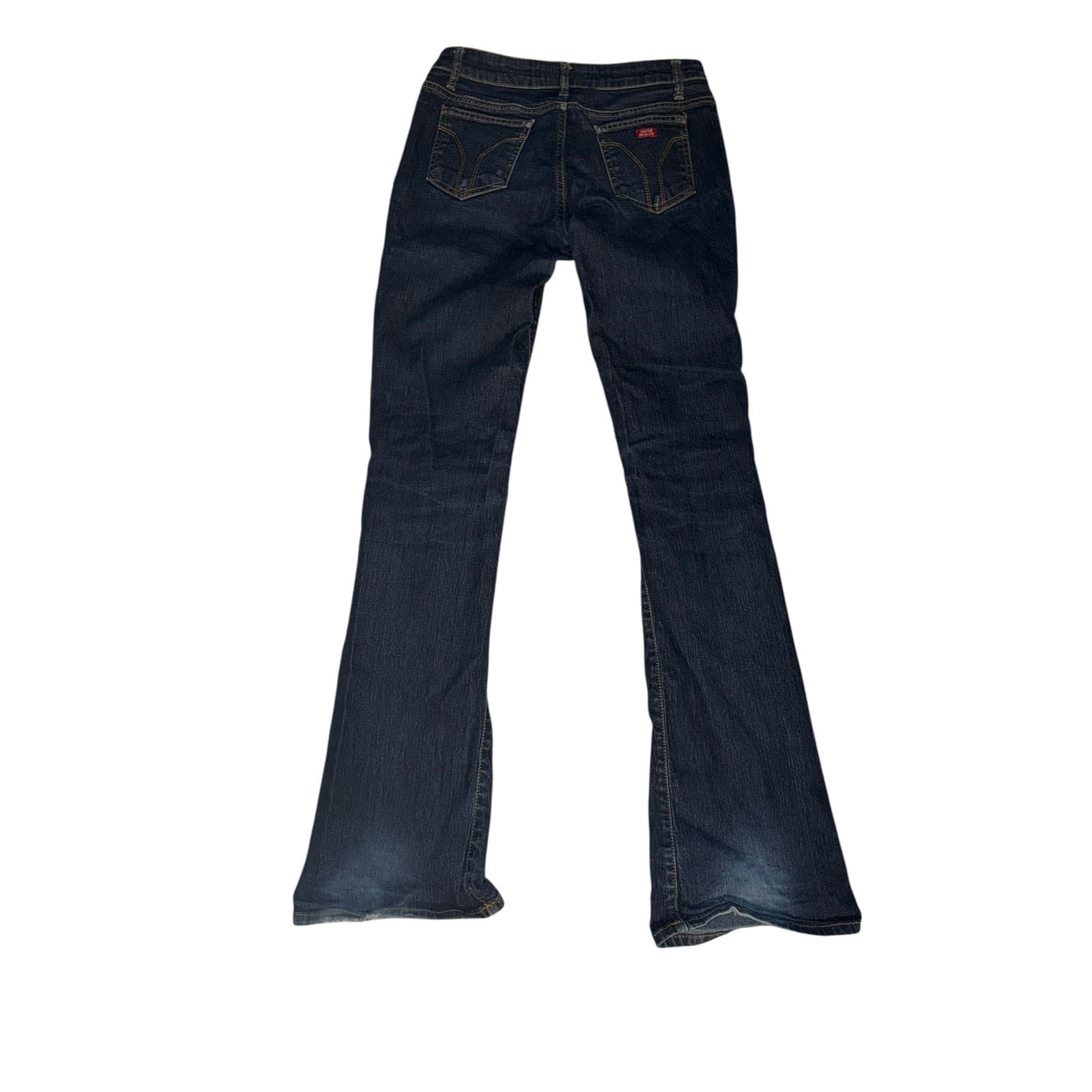 Miss Sixty Y2K Low Rise Flared Bell Bottom Jeans Sz 26 | Dark Denim Boho - Thumbnail 2