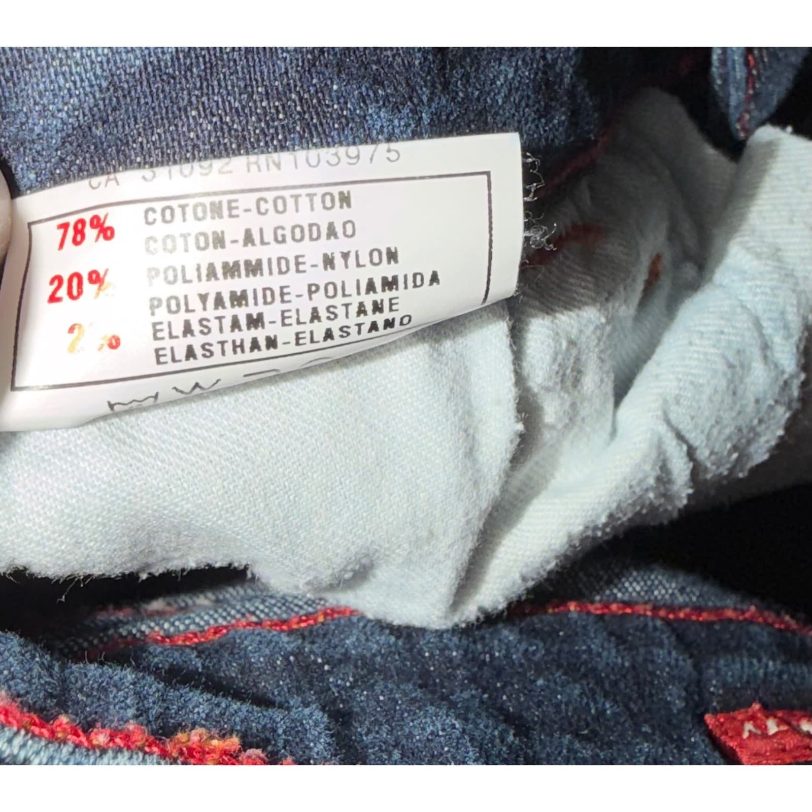 Miss Sixty Y2K Low Rise Flared Bell Bottom Jeans Sz 26 | Dark Denim Boho - Thumbnail 7