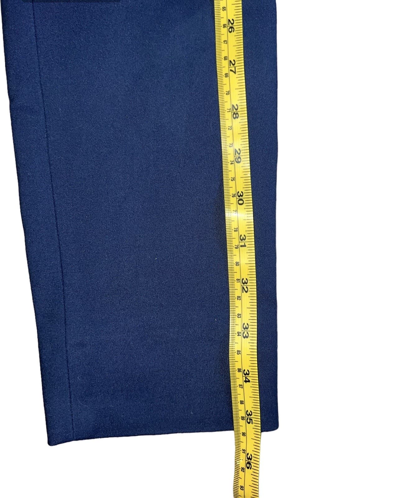 Zara Blue Pleated Dress Pants Size S Boho Bohemian Office Siren Secretary - Thumbnail 3