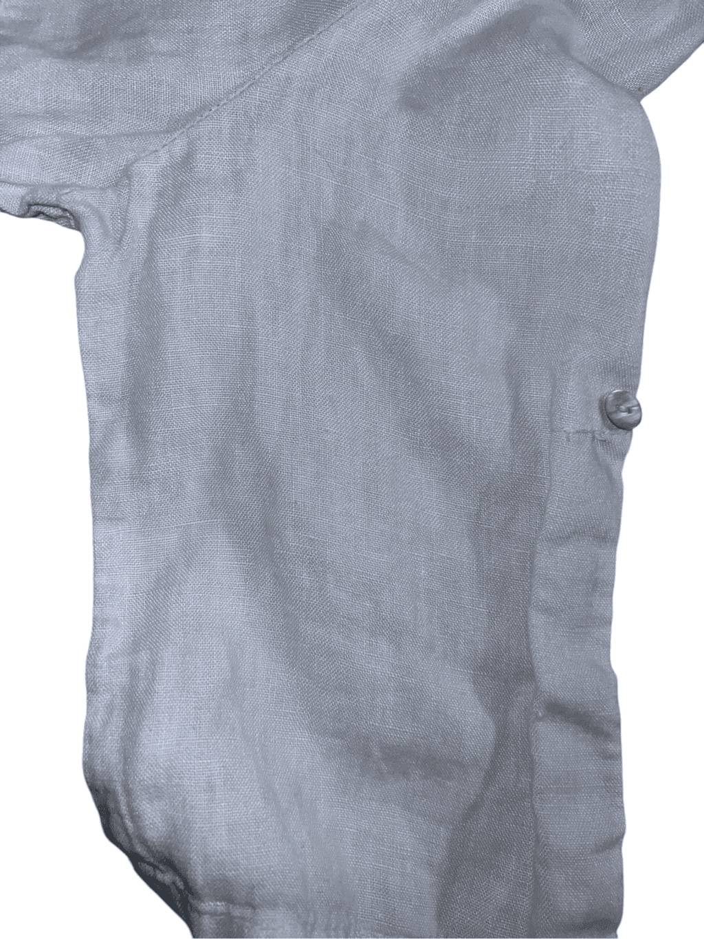 Lina Tomei Blouse tan made in Italy S Short Sleeves Round Neck Coastal Boho - Thumbnail 3