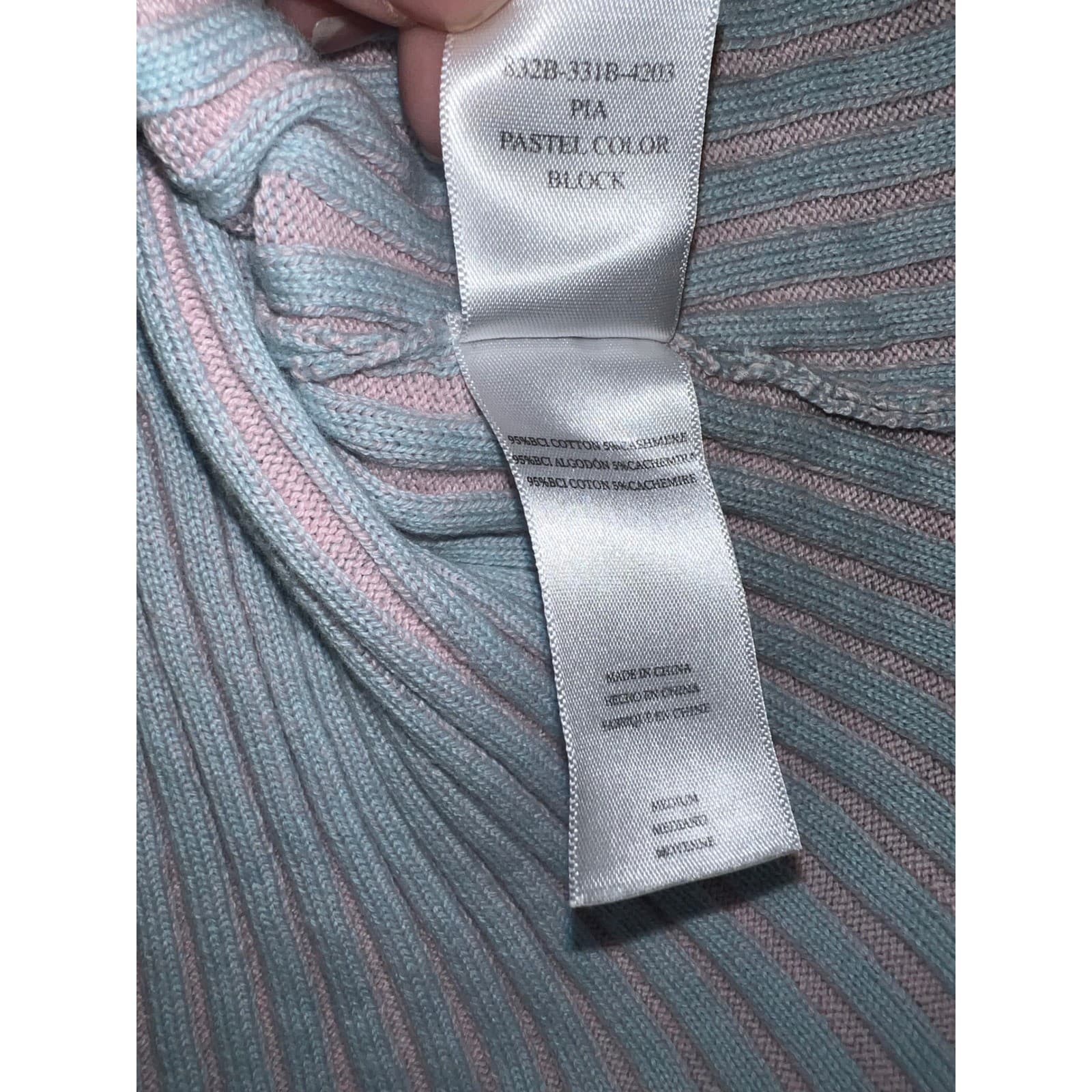 Rails Women's Pia Pastel Sweater In Multicolor Sz m preppy coastal - Thumbnail 8