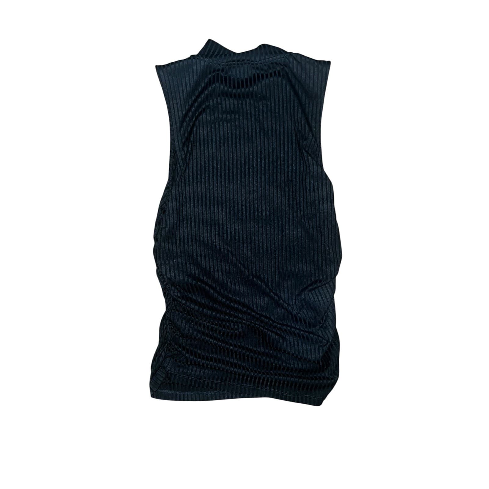 Veronica Beard Mock Neck Sleeveless Tunic preppy office siren sz l - Thumbnail 4