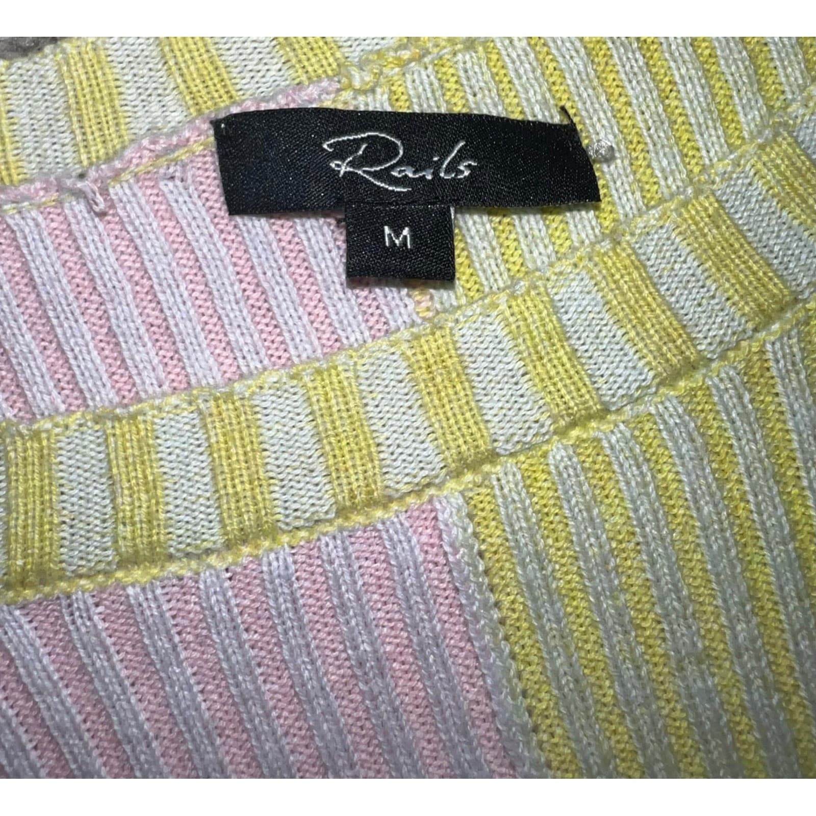 Rails Women's Pia Pastel Sweater In Multicolor Sz m preppy coastal - Thumbnail 10