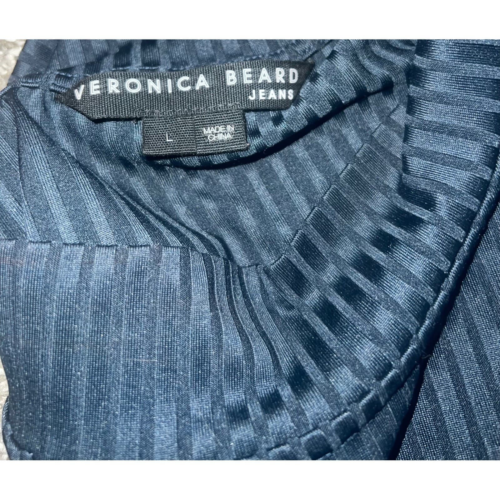 Veronica Beard Mock Neck Sleeveless Tunic preppy office siren sz l - Thumbnail 6