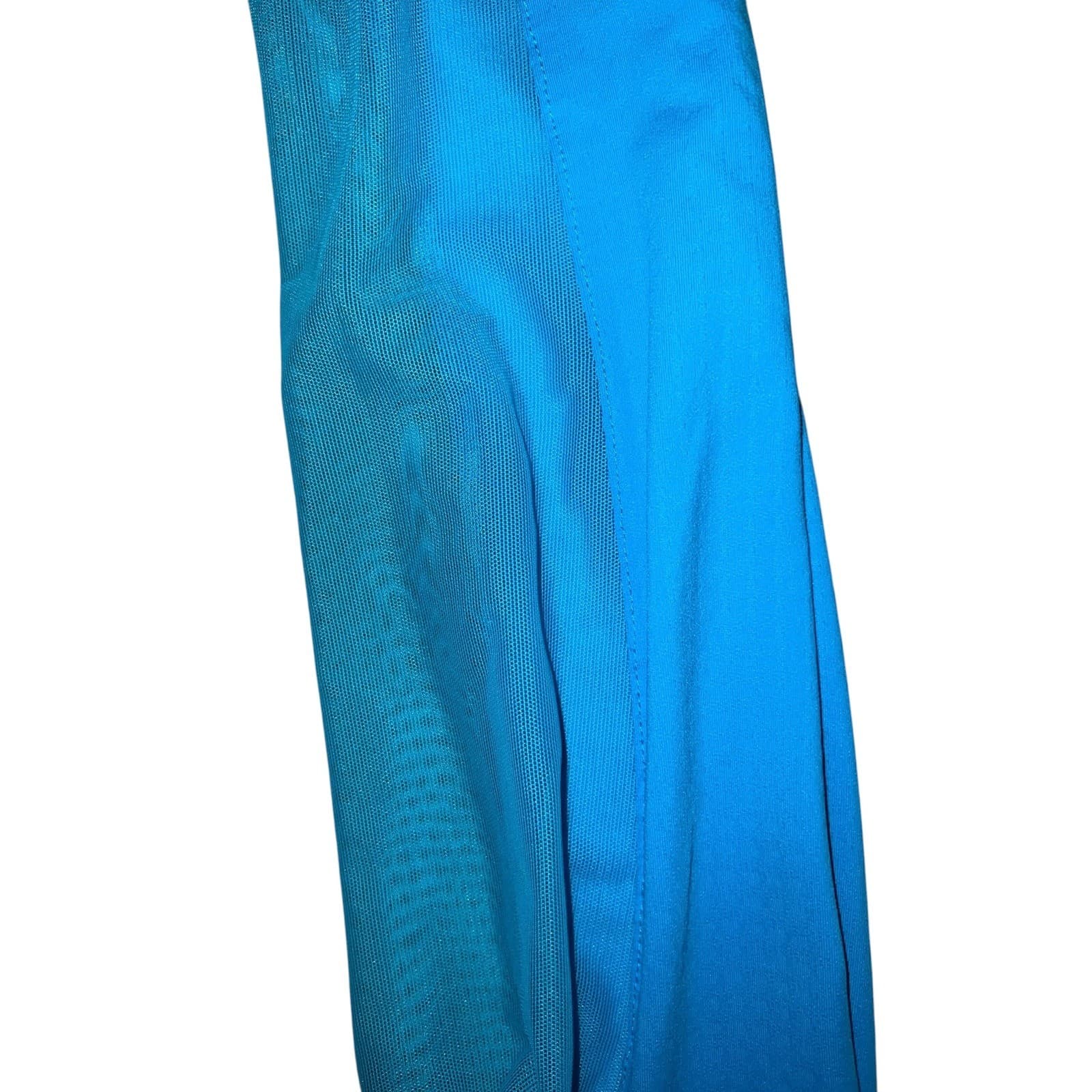 IBKÜL Royal Blue Mock Neck Sz XXL Mesh Sleeve Cooling Golf Shirt UPF 50+ - Thumbnail 5