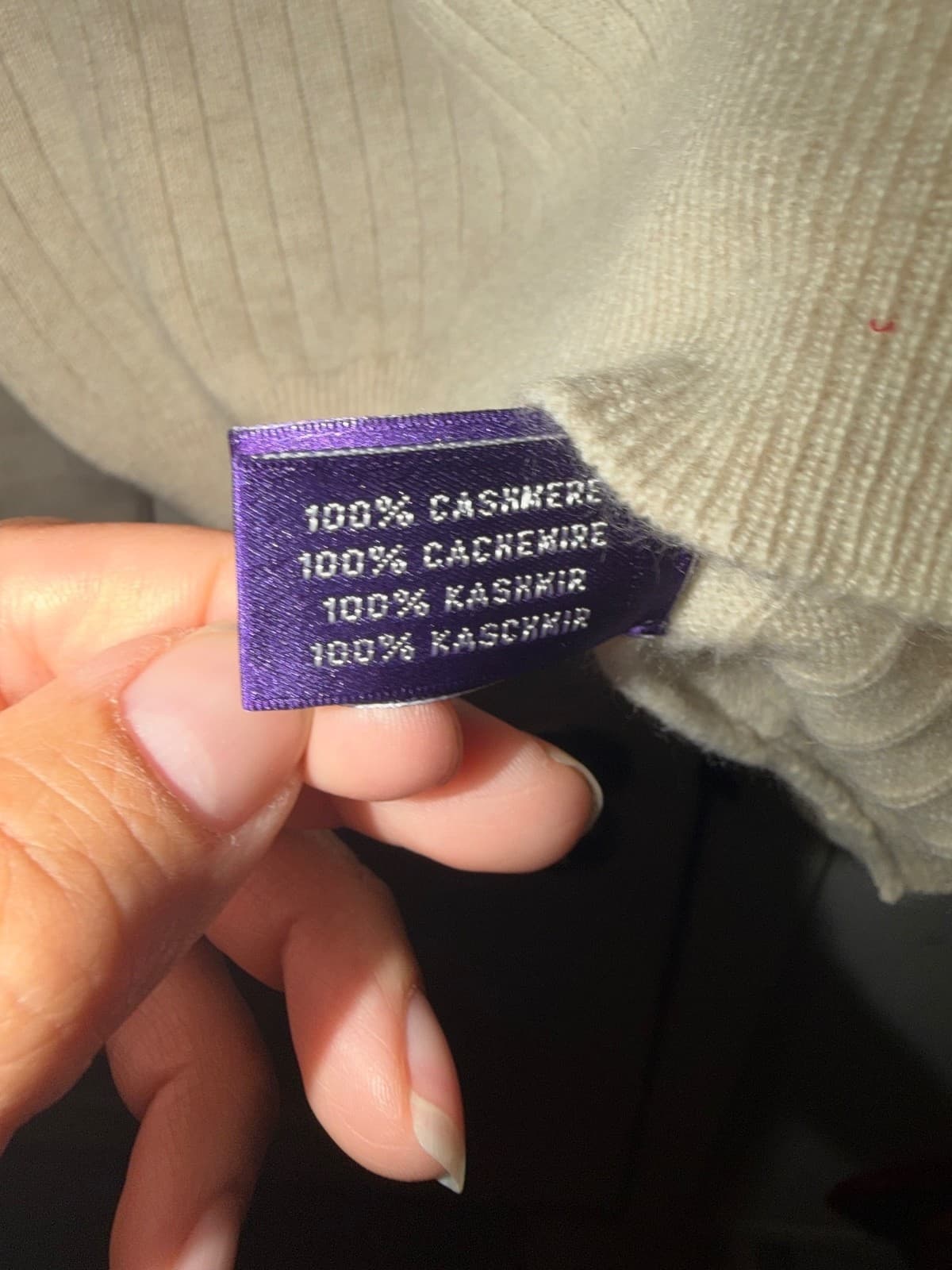 Ralph Lauren Purple Label Cashmere Italy Luxury Designer - Thumbnail 3