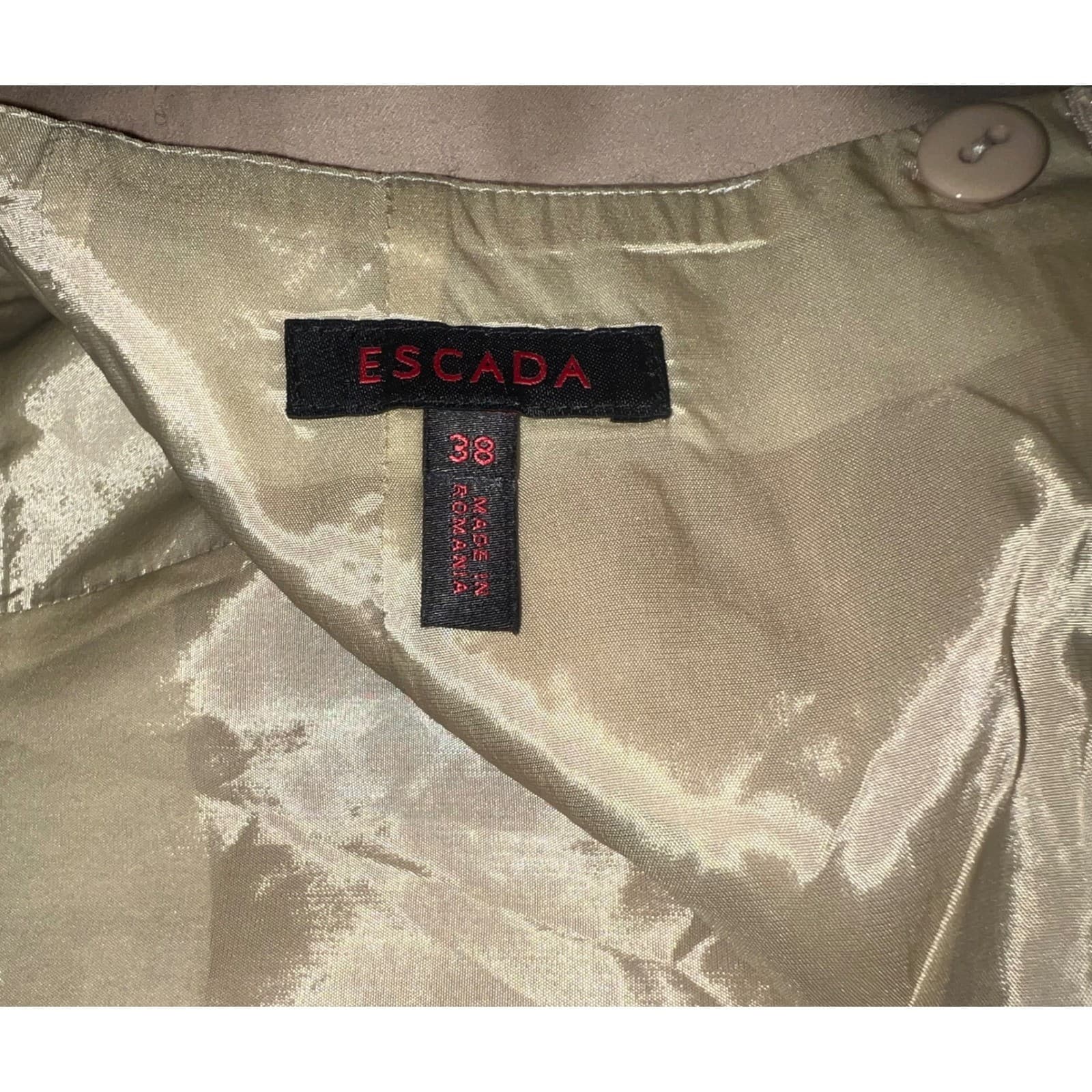 Escada Pencil Skirt Sz 38 Boho Office Siren Chic Designer Workwear - Thumbnail 8