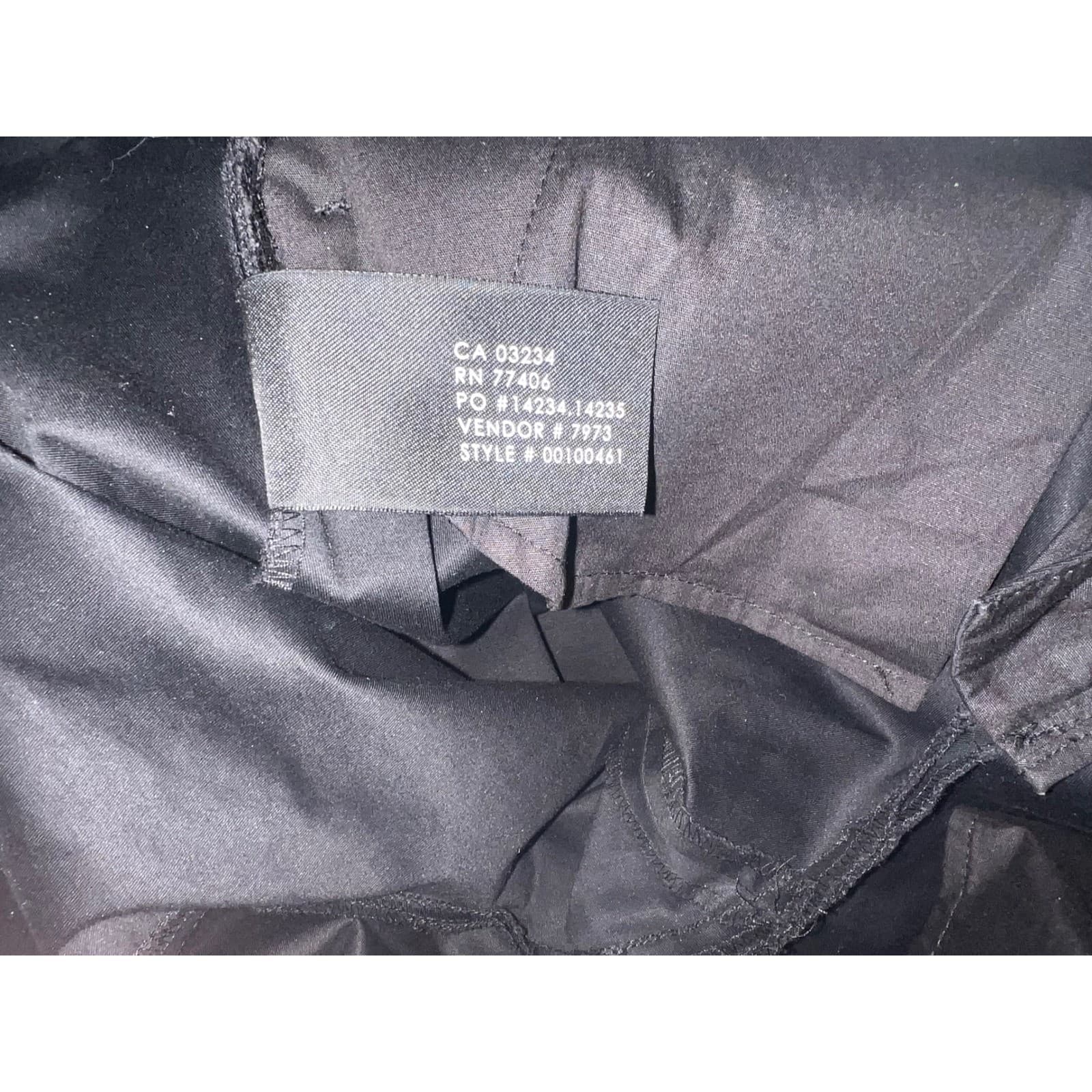 Club Monaco Black Wide Leg Pants Sz 12 Designer Minimalist Tailored Trousers - Thumbnail 8