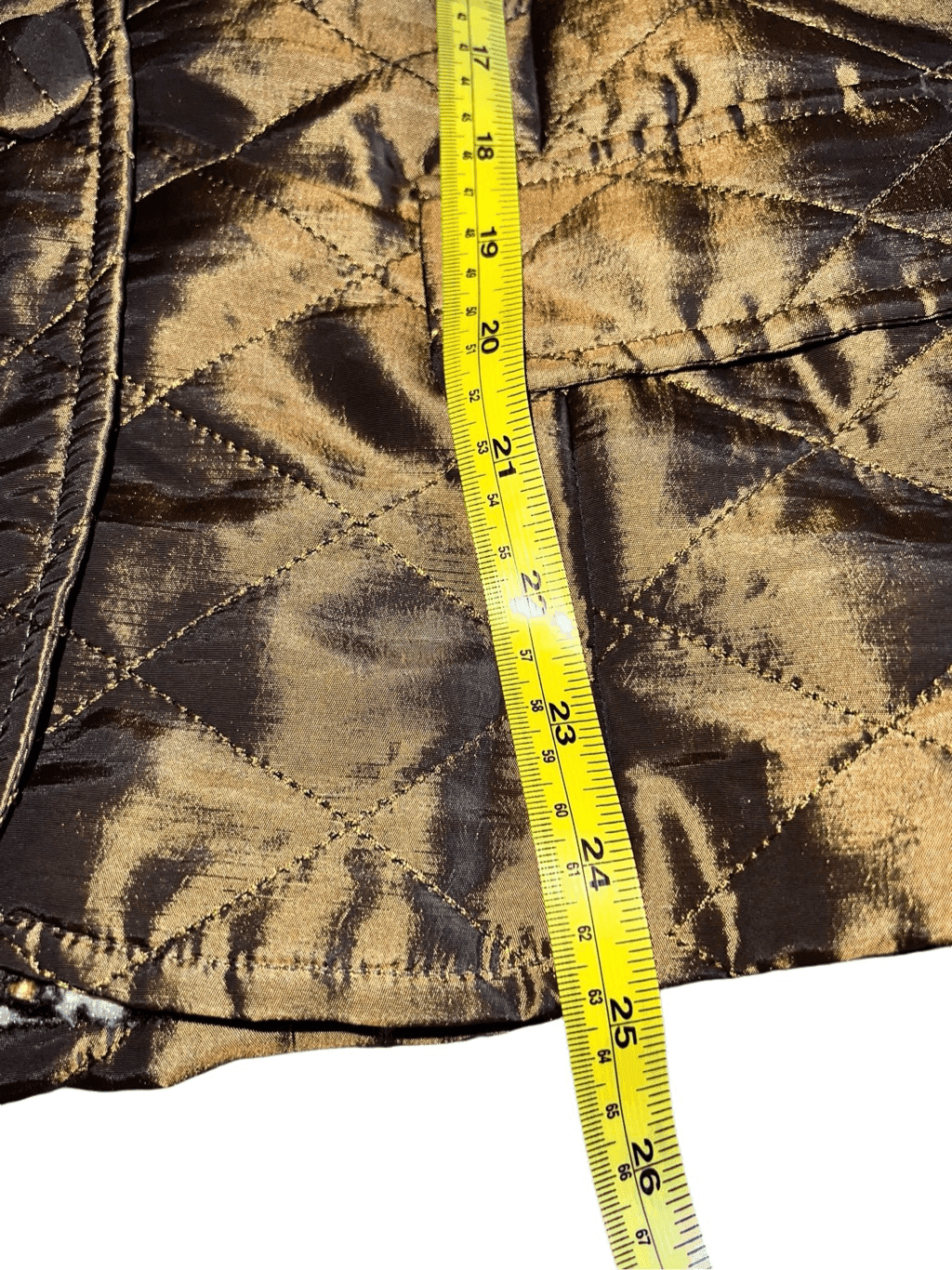 Grace chuang Ny Rare Vgt Sz m brown gold Collar Button Boho Goblin Core - Thumbnail 5