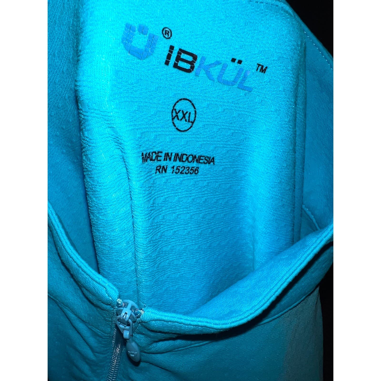 IBKÜL Royal Blue Mock Neck Sz XXL Mesh Sleeve Cooling Golf Shirt UPF 50+ - Thumbnail 7