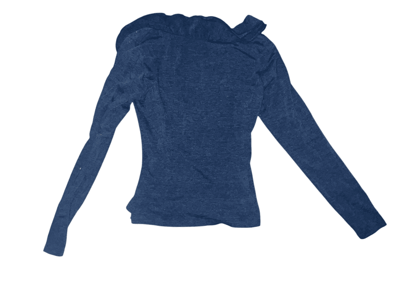 Baby blue line New York top sz m Long Sleeve Coquette Vneck Normcore - Thumbnail 2