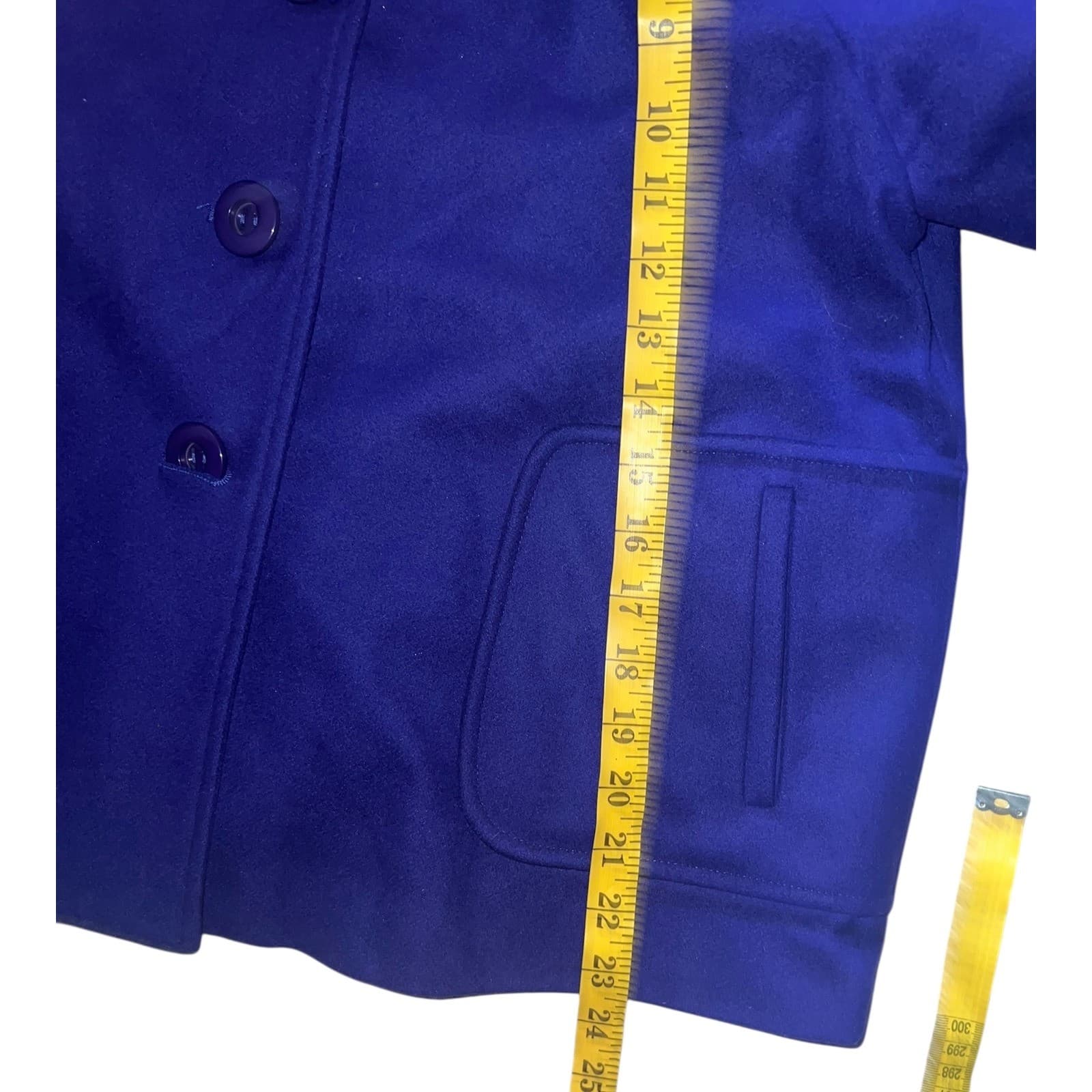 Elliott Lauren purple blue blazer jacket 10 Half Sleeve Avant-Garde Secretary - Thumbnail 6
