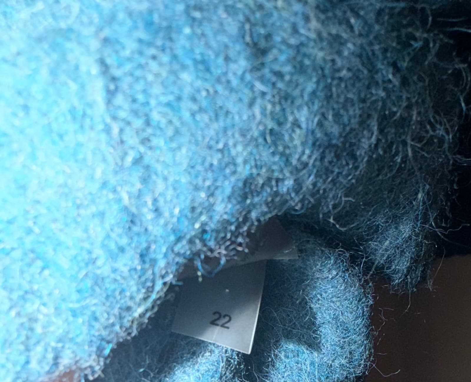 Peruvian Connection Blue Wool Turtleneck Sz S Luxury Knit - Thumbnail 5
