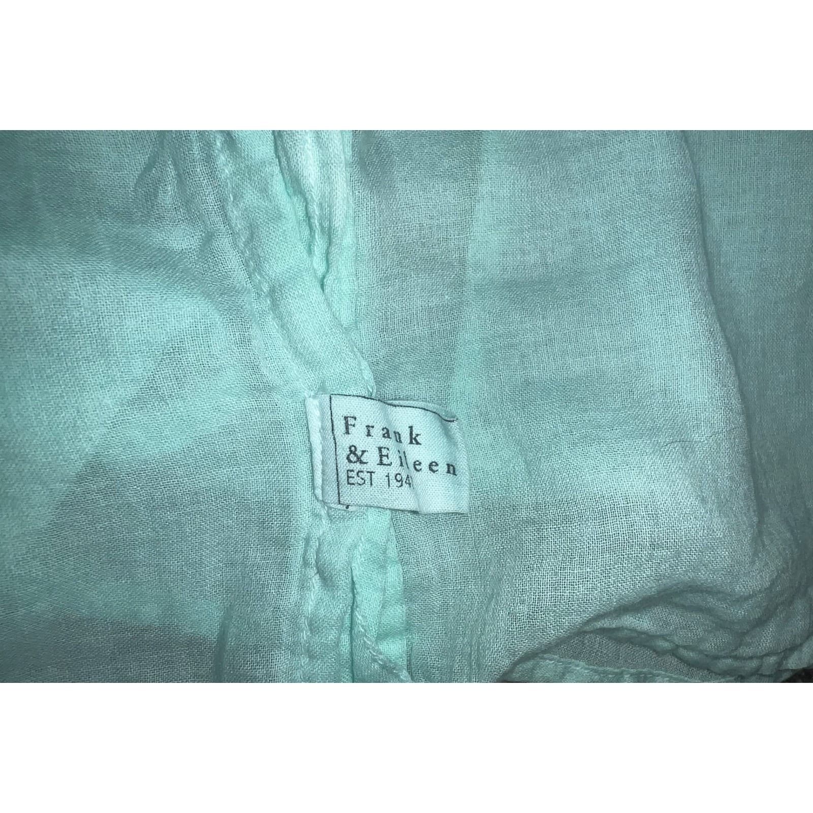 FRANK & EILEEN BARRY BUTTON-UPMINT LONG SLEEVE SZ M preppy coastal - Thumbnail 4