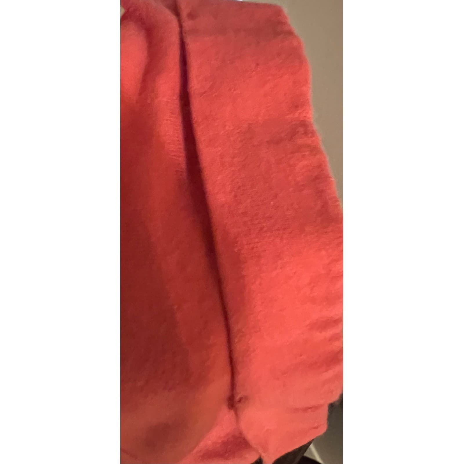 Reiss V-Neck T-Shirt Pink Peach Sz M | Coastal Chic Minimalist Luxury Basic - Thumbnail 6