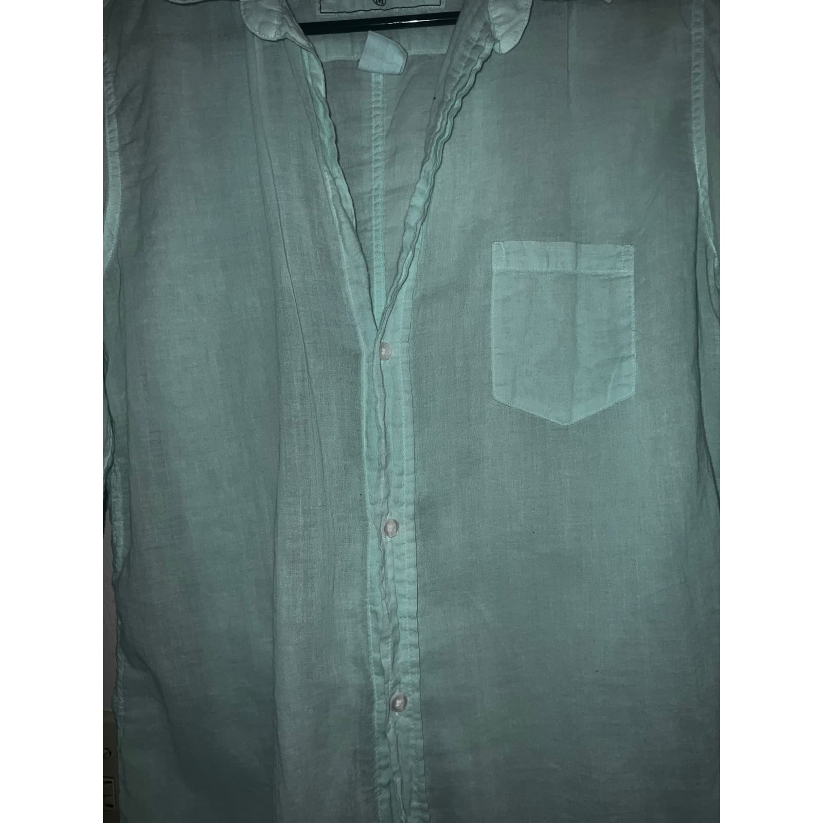 FRANK & EILEEN BARRY BUTTON-UPMINT LONG SLEEVE SZ M preppy coastal - Thumbnail 7