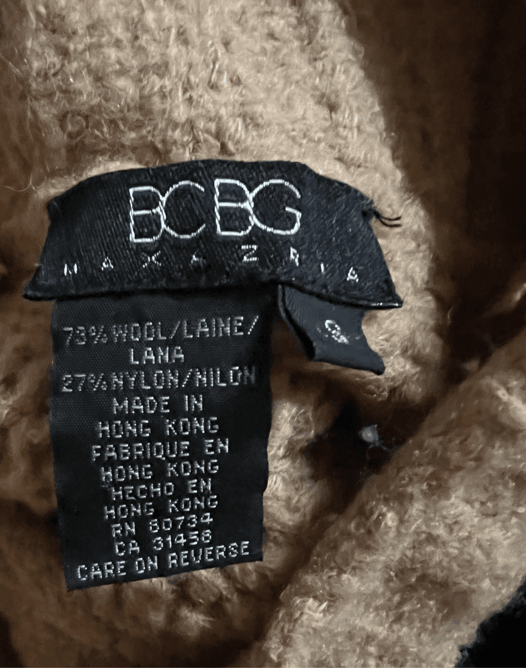 bcbg maxazria sweater peach color sz s Mock Long Sleeve Comfy Normcore - Thumbnail 3