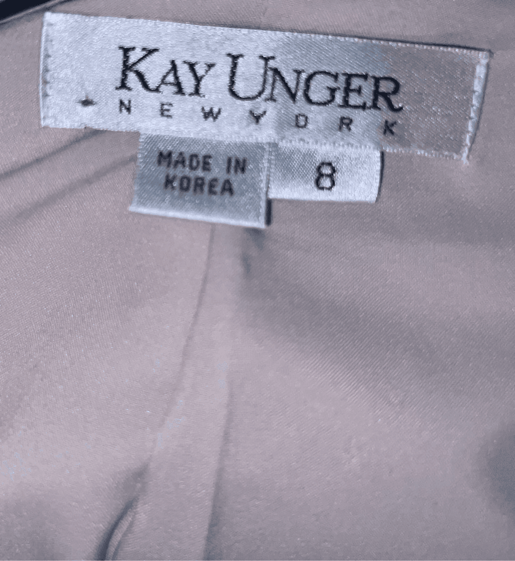 Kay Unger New York white blazer size 8 Avant Garde Secretary Office Siren - Thumbnail 4