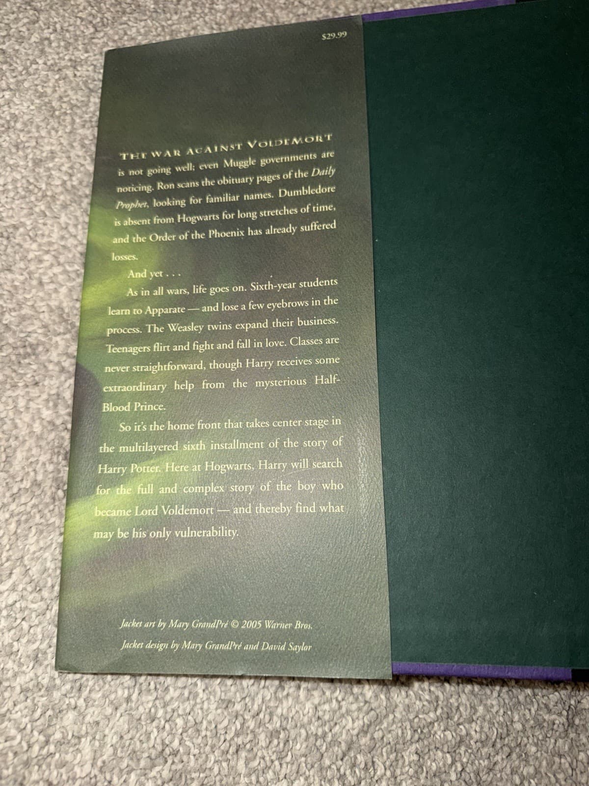 Harry Potter and The Half-Blood Prince 1st edition hardcover Rare - Thumbnail 6