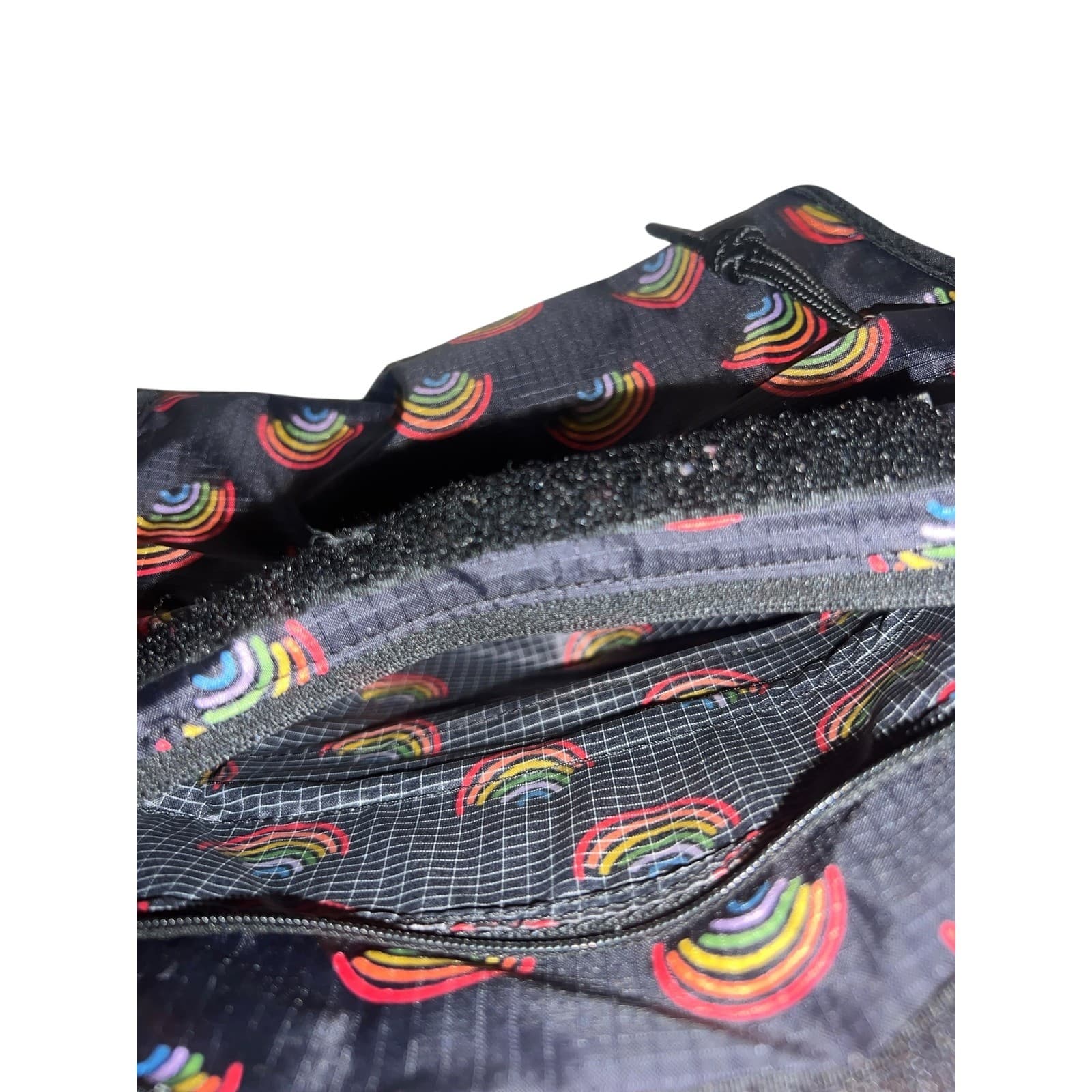 HUNTER Packable Crossbody Bag Mini Rainbow Print Dopamine Travel Festival Purse - Thumbnail 5