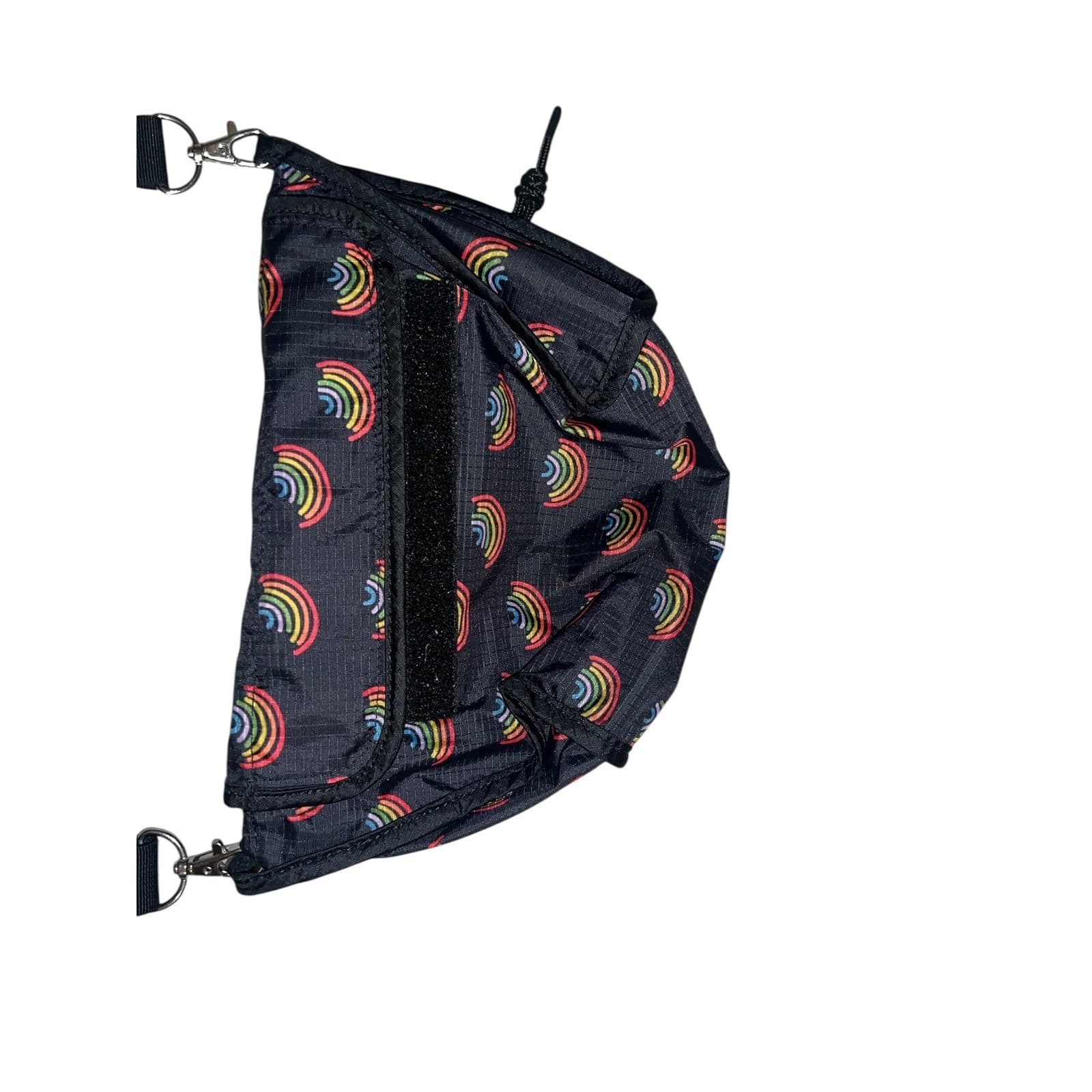 HUNTER Packable Crossbody Bag Mini Rainbow Print Dopamine Travel Festival Purse - Thumbnail 3