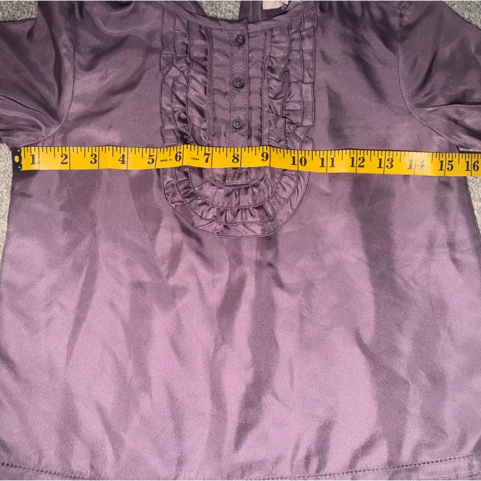 Stella McCartney for Gap Silk Dress Sz 10 Drop Waist Pleated Ruffle Luxury nwt - Thumbnail 10