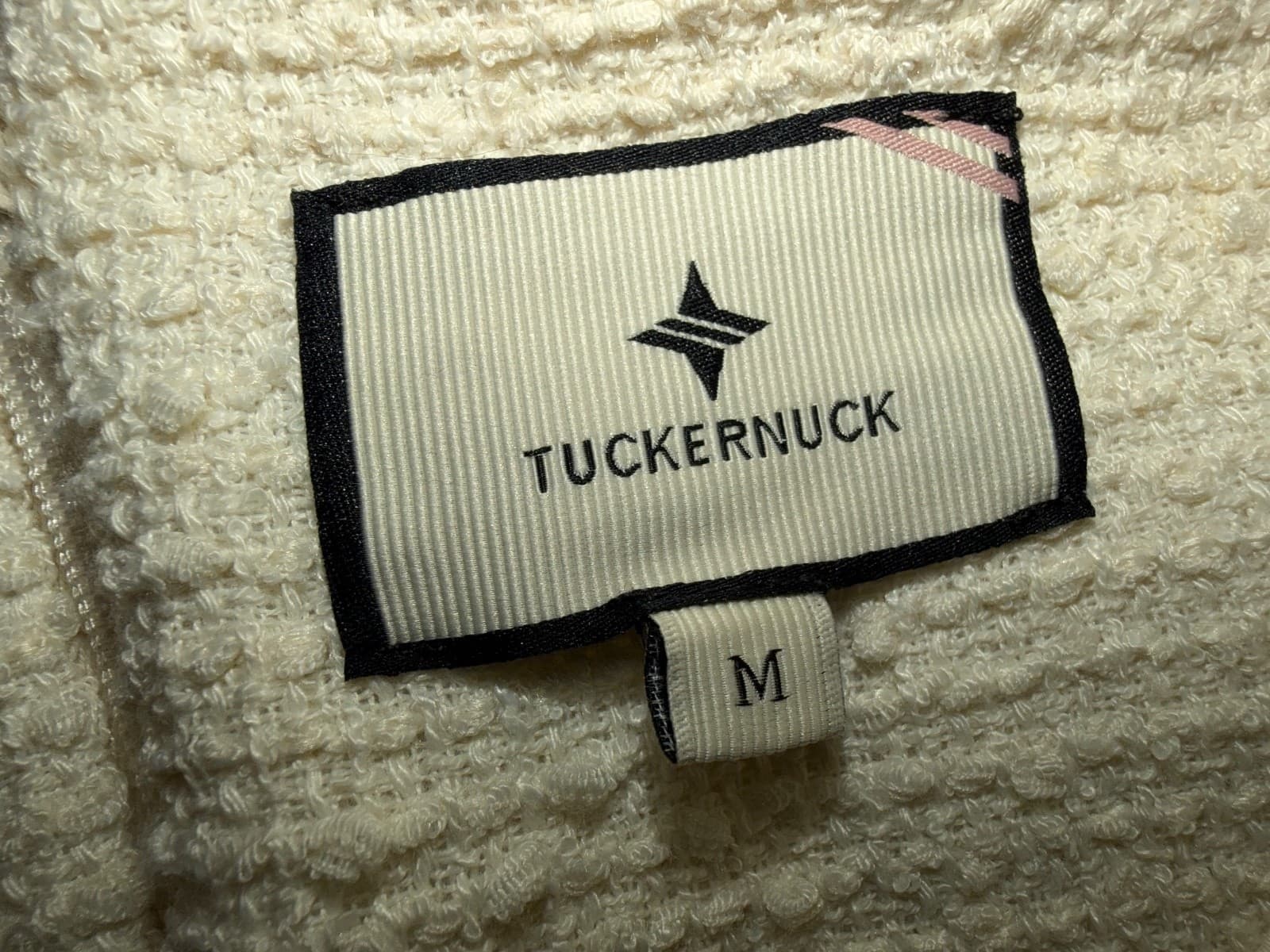 Tuckernuck Blanc Ivory Tweed Tie Mini Dress Sz M Luxury Chic - Thumbnail 8