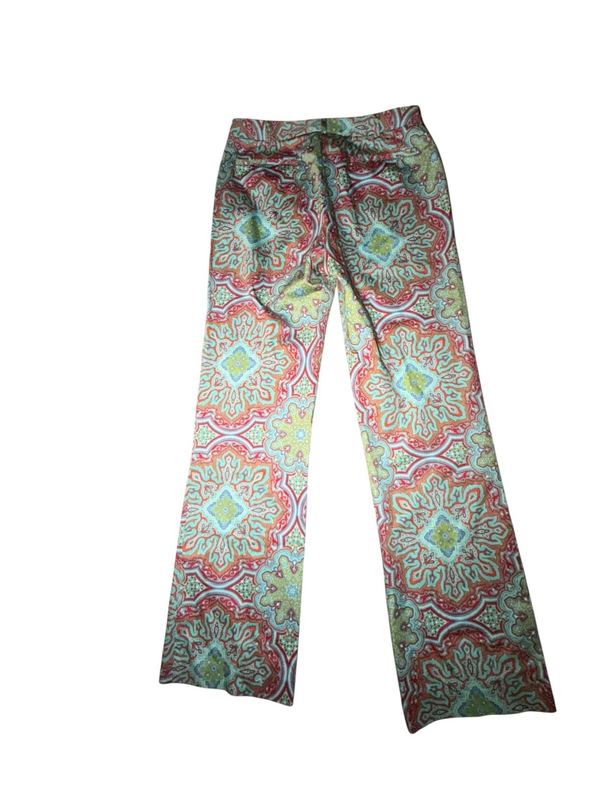 Trina Turk Paisley Wide Leg Trousers Designer Statement - Thumbnail 4