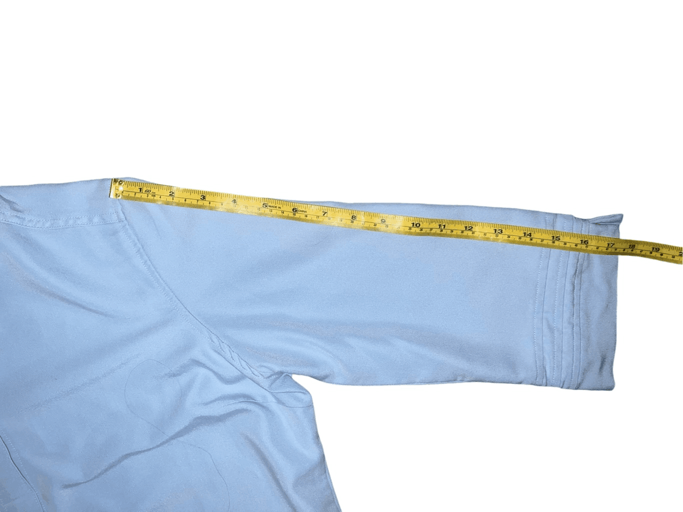 Weekend Clothes Line Sz L blue preppy 3/4 sleeve Collar Button Coastal - Thumbnail 9
