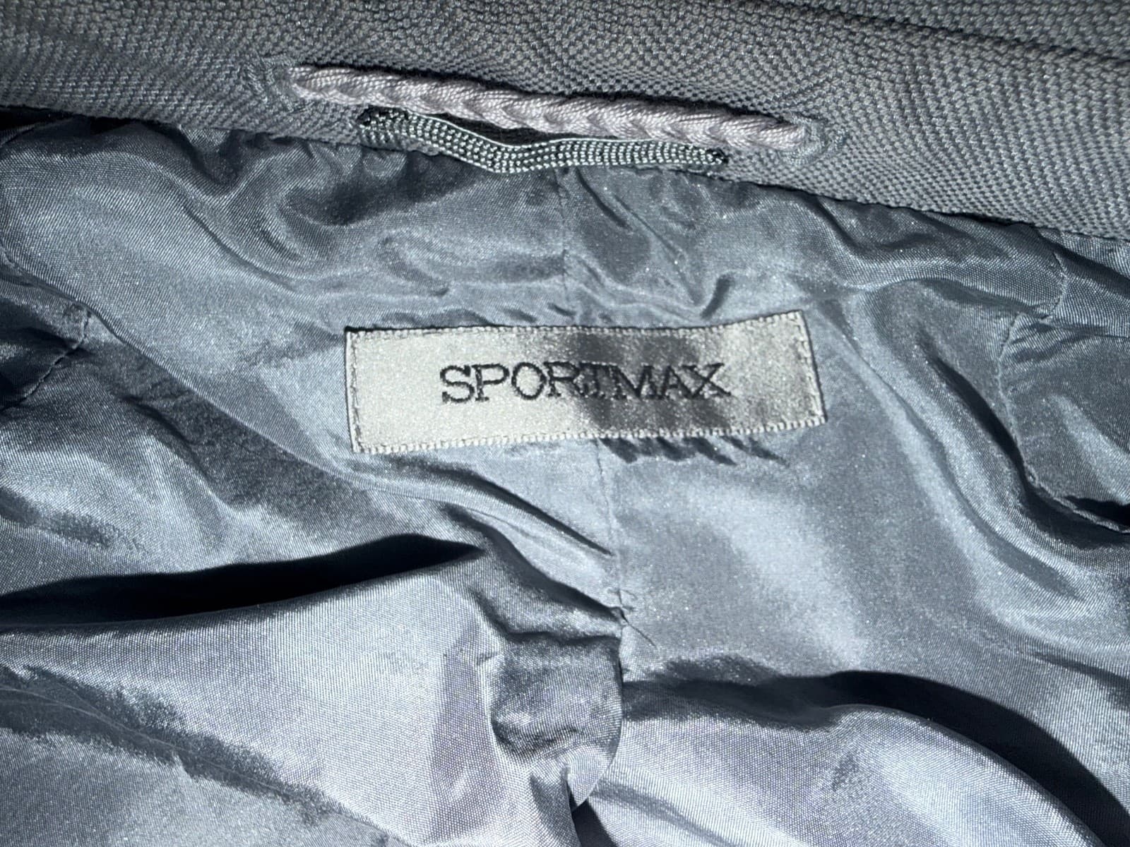 Sportmax Gray Cropped blazer US 10 3/4 Bell Sleeve Luxury - Thumbnail 7