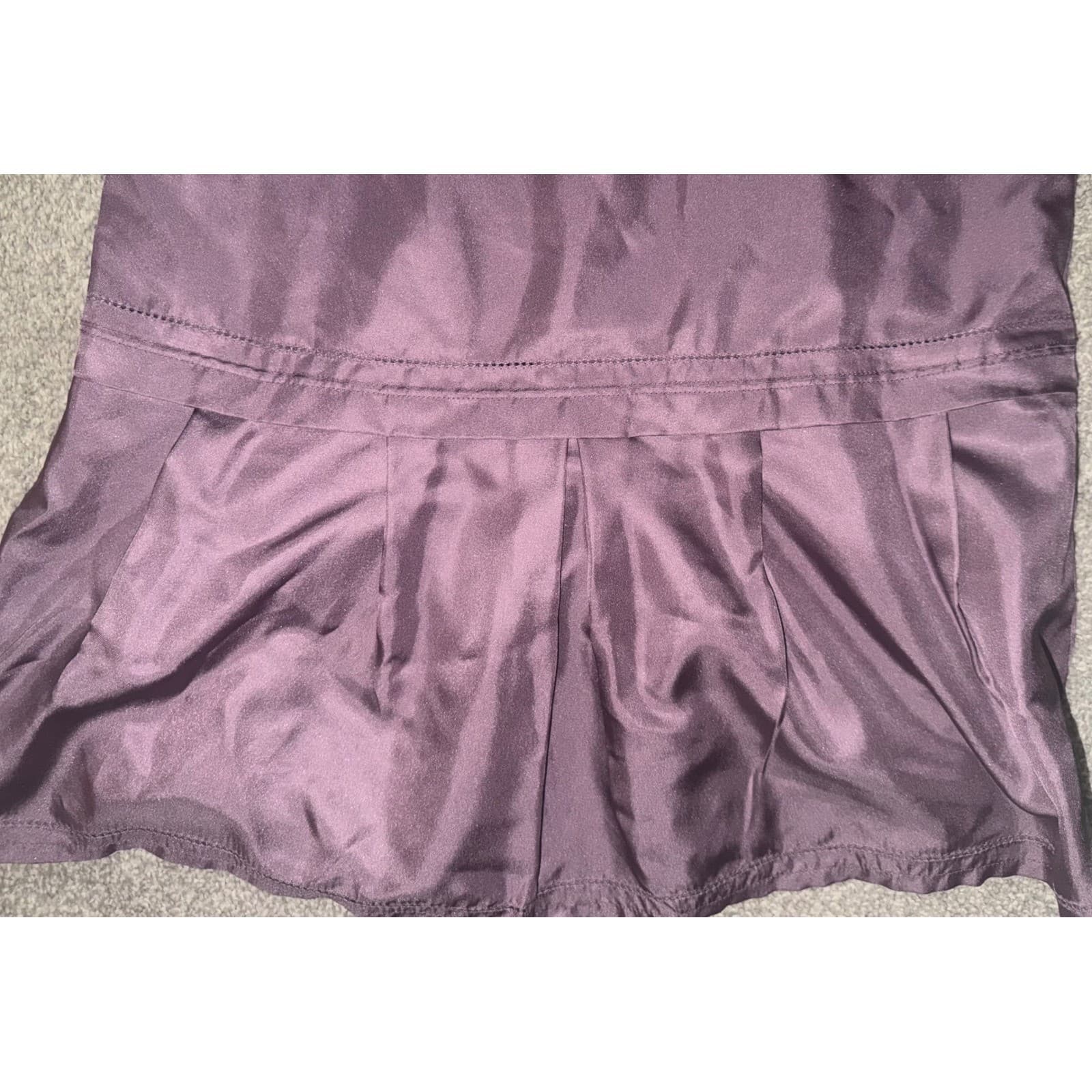 Stella McCartney for Gap Silk Dress Sz 10 Drop Waist Pleated Ruffle Luxury nwt - Thumbnail 9