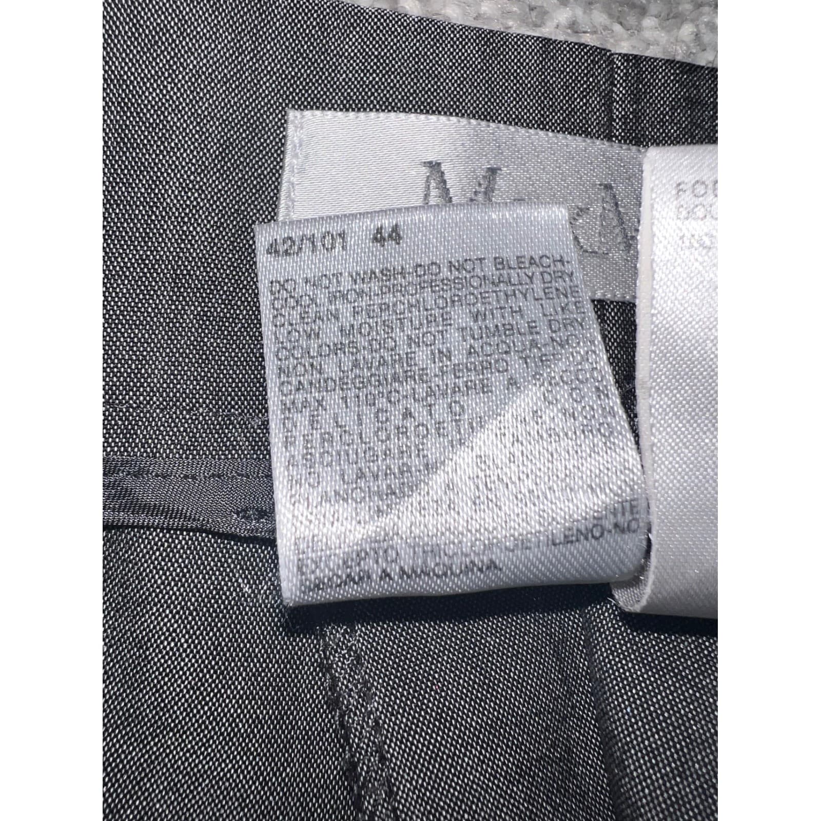 Max Mara Gray Dress Pants Sz 10 | Designer Office Siren Tailored Trousers Luxury - Thumbnail 4