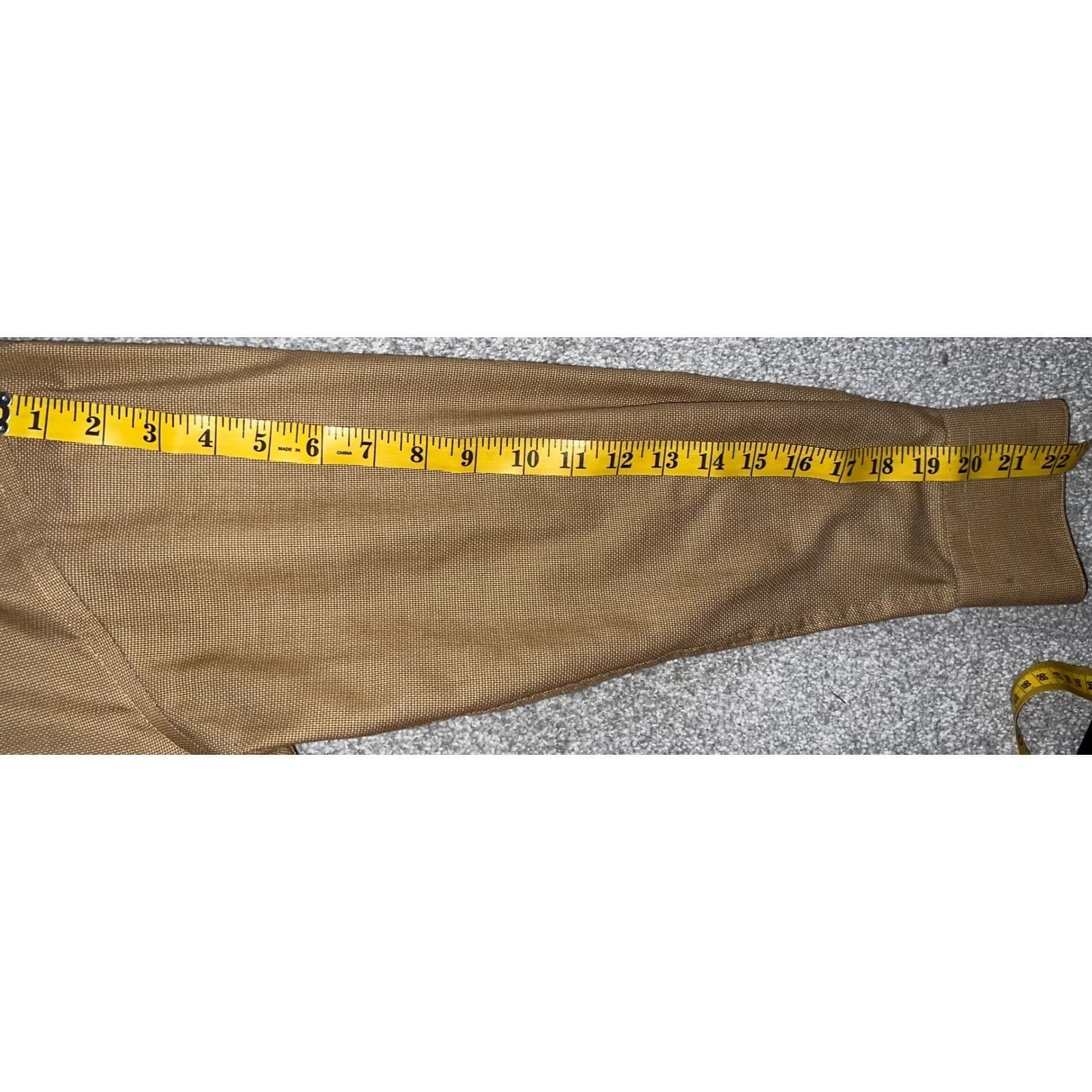 Vtg 90 Yves Saint Laurent Gold Brown Button Down Shirt Sz L Luxury Designer - Thumbnail 7
