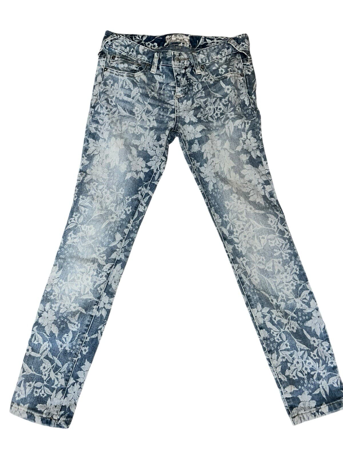 Free People Floral light ankle tight W26 festival Boho Bohemian Cottagecore - Thumbnail 2