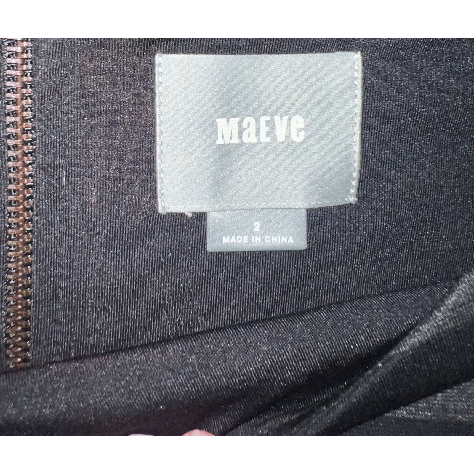 Maeve sz 2 2Black Gray Stripe Pencil Short Sleeve elegant round collar - Thumbnail 7
